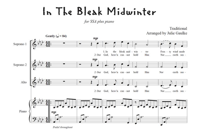 In The Bleak Midwinter - with mp3